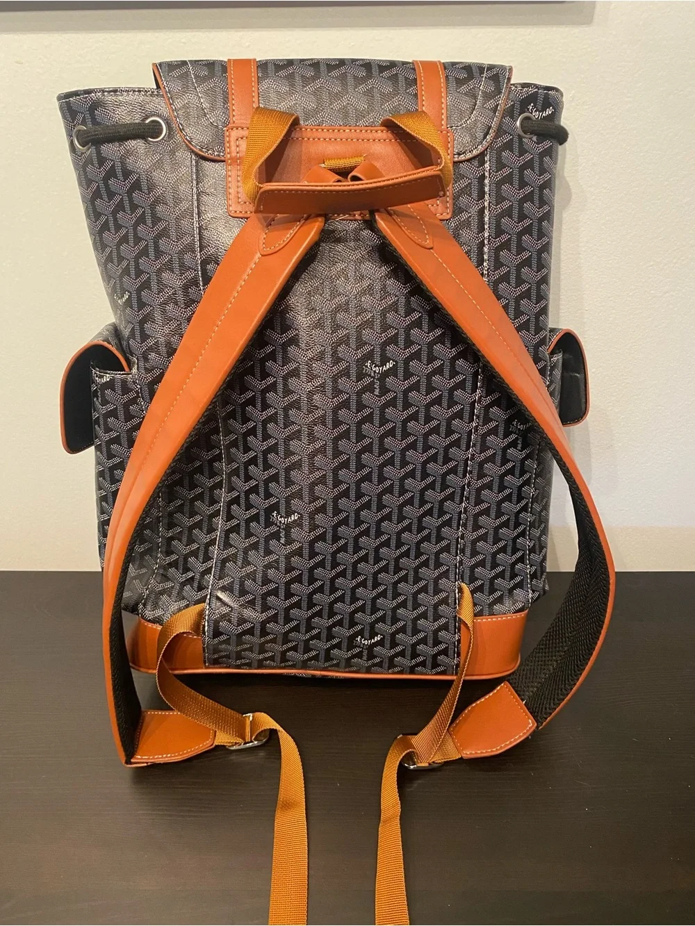 Designer Goyard-Navy and Black Backpack
